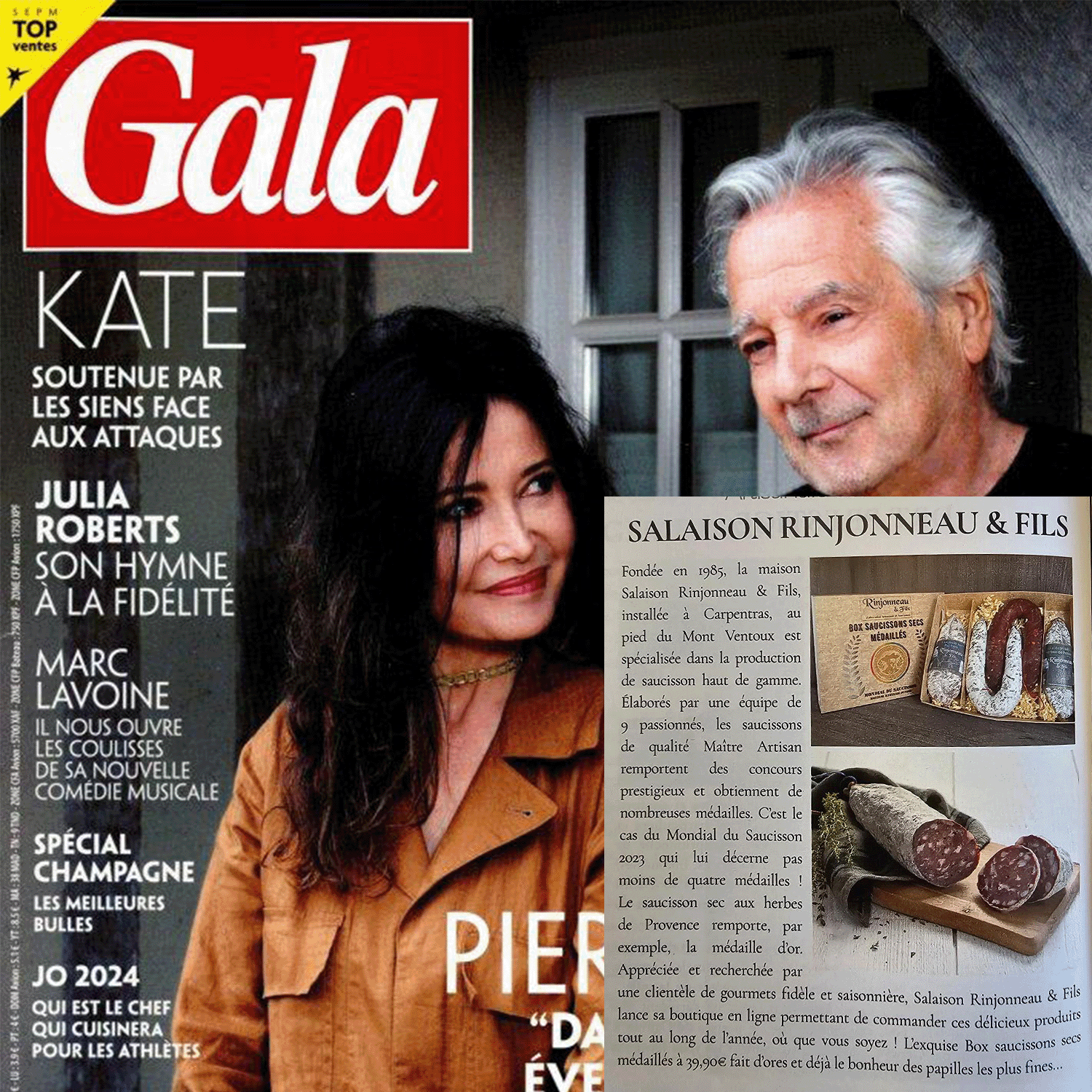 Magazine Gala : notre salaison à l'honneur dans le célèbre magazine !